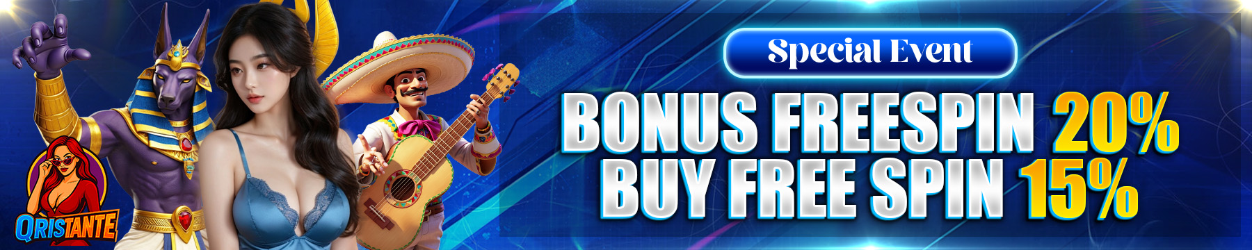 SPECIAL EVENT FREESPIN SLOT BONUS 20% & BUY FREESPIN 15%